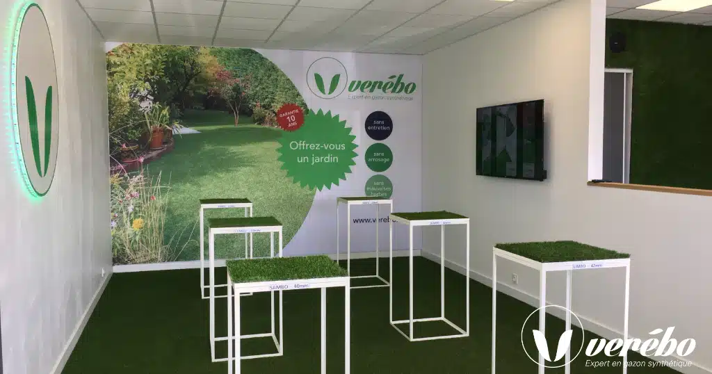 L'agence Verébo Lyon Ouest, expert de la vente et de la pose de gazon synthétique